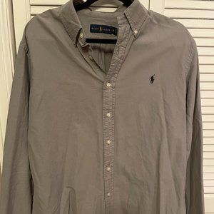 Gray Ralph Lauren Gray Button Down